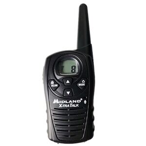 Midland LXT118PA X-tra Talk Walkie Talkie Two Way Radio Black Battery Works!